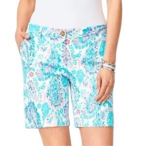 Talbots Girlfriend Fresno Paisley Chino Shorts SZ 4P